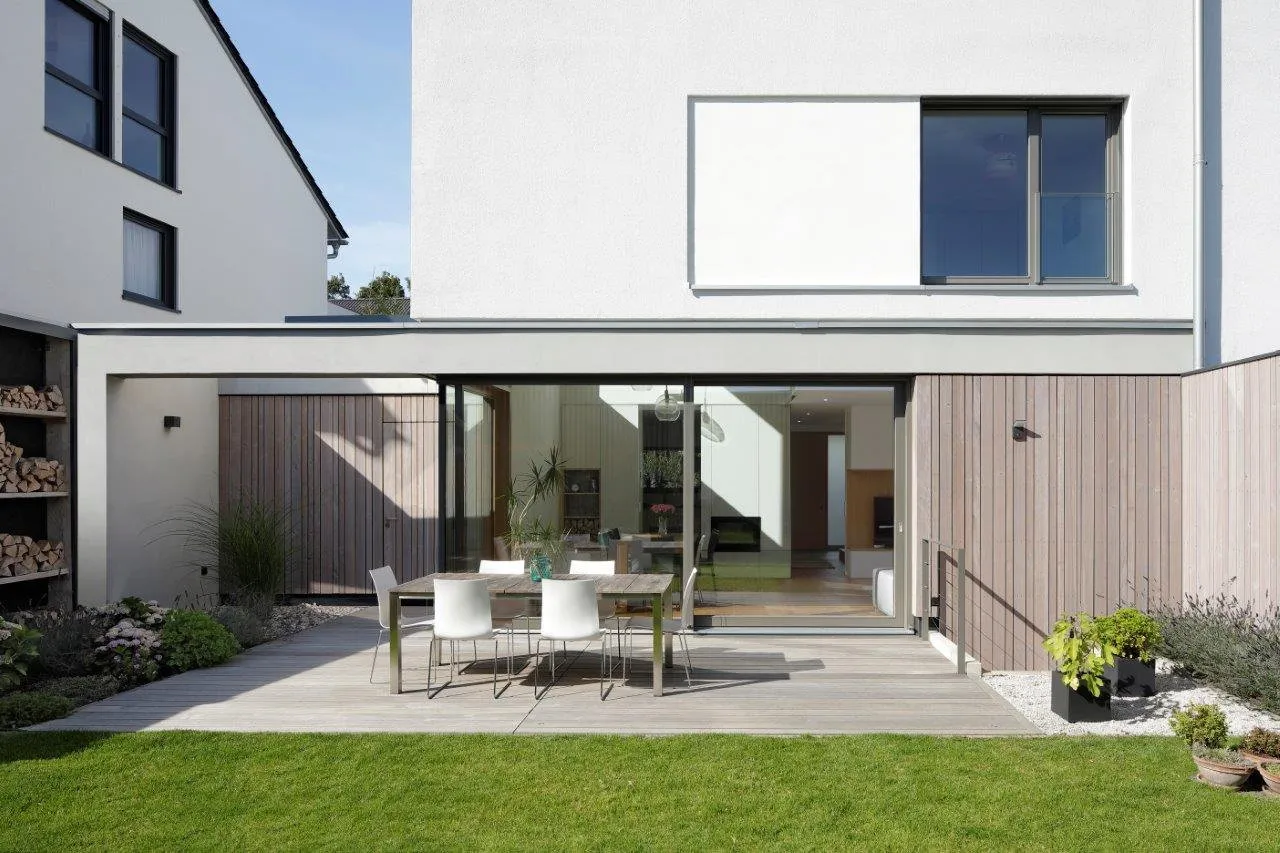 Fassade aus Dura Patina Premium an einem Privathaus in Hochheim